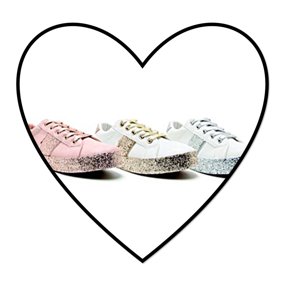 🅛🅐🅢🅣 9 Street wear blush sneaker, rose glitter - Picture 5 of 5